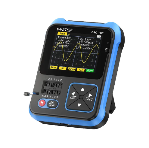 اسیلوسکوپ + فانکشن ژنراتور + تستر قطعات 3 کاره FNIRSI DSO-TC3