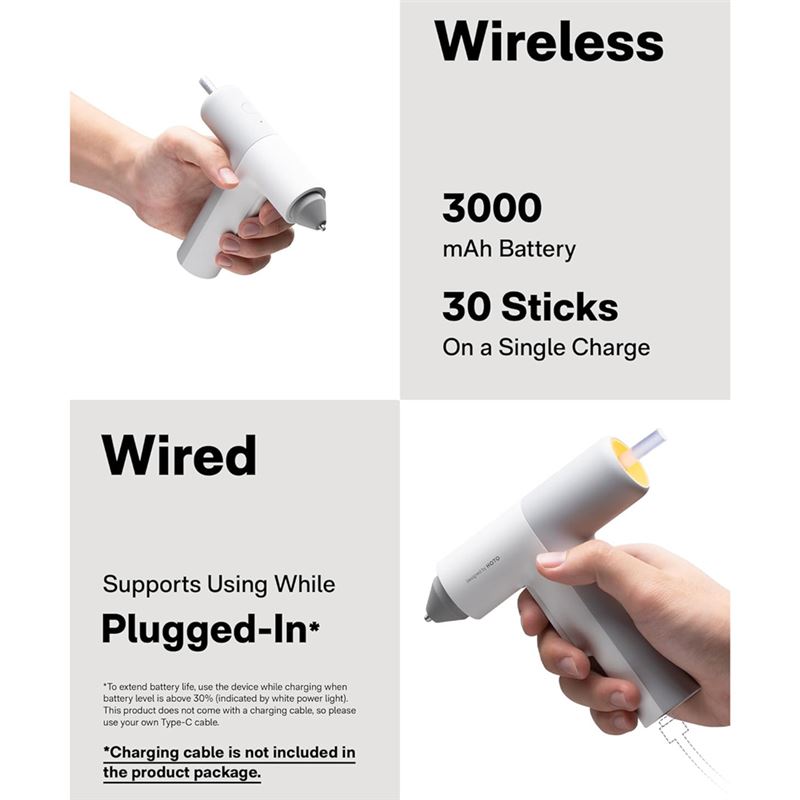 دستگاه چسب حرارتی تفنگی شارژی HOTO مدل QWRJQ002