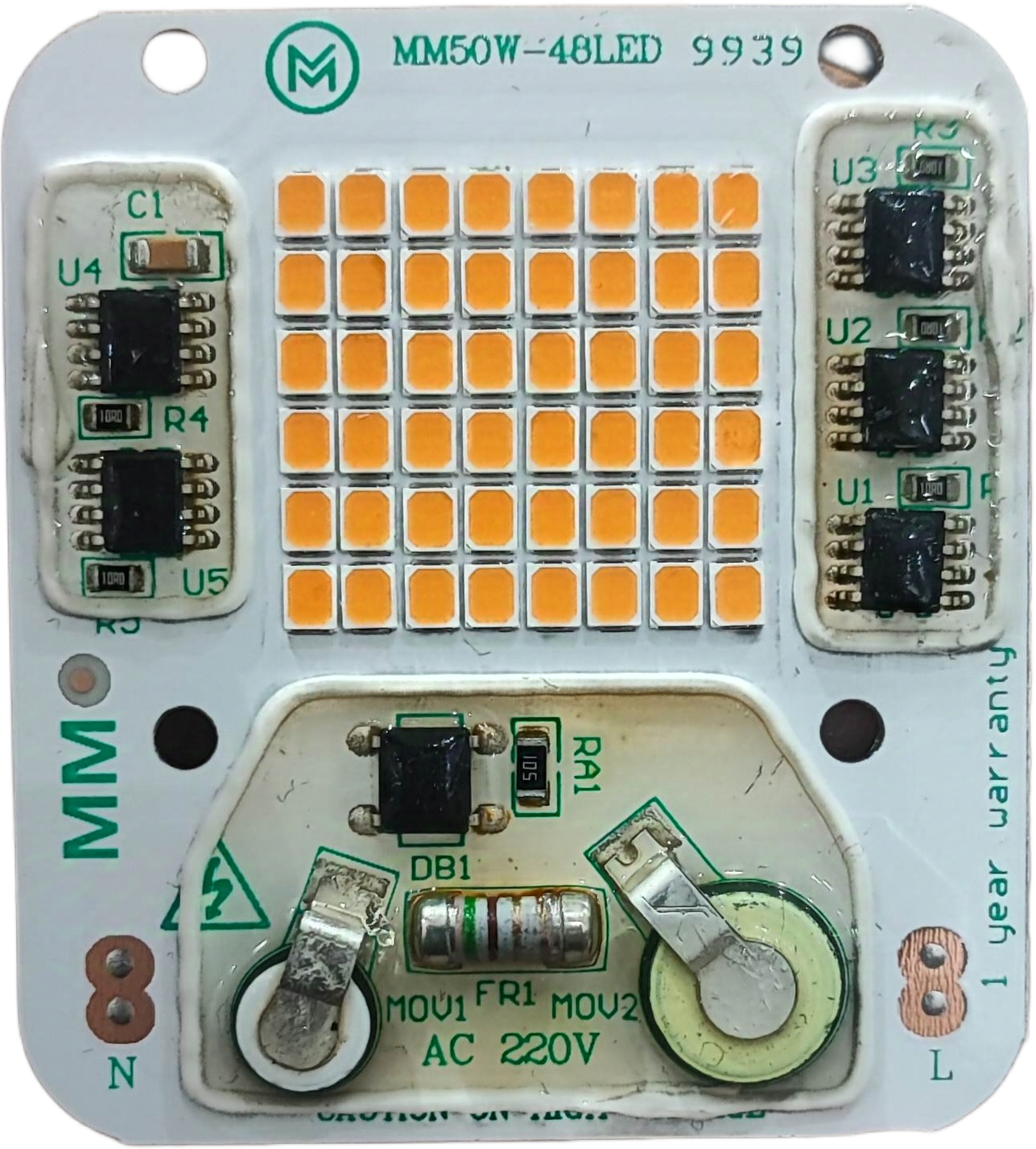 SMD وات۵۰ سنسور دار ۲۲۰ ولت فول اسپکتروم (رشد گیاه)