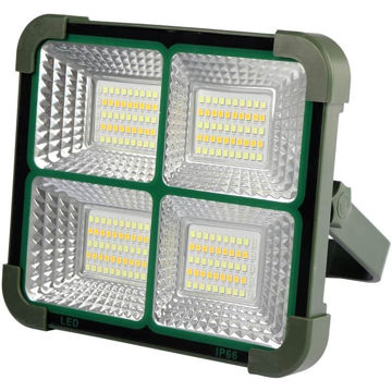 پروژکتور سیار شارژی و پاور بانک خورشیدی Solar LED Light D08