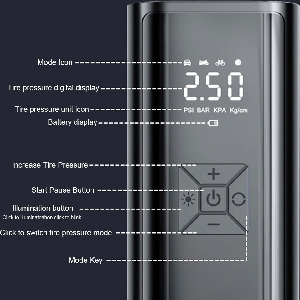 پمپ باد اسپاد مدل 9620 با منبع تغذیه باتری
