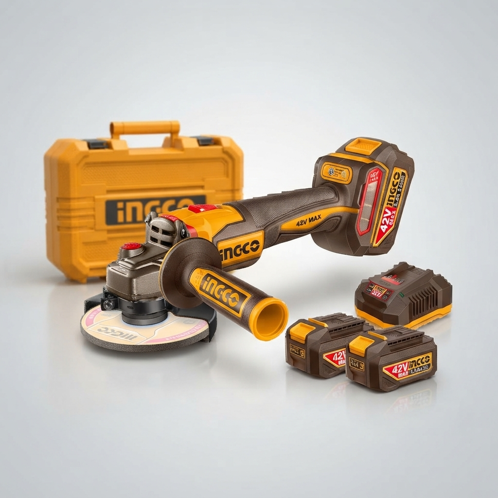 مینی فرز شارژی اینکو مدل CAGLI4128112 با ولتاژ ۴۲ ولت