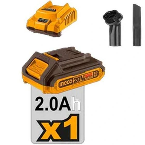 ست دو عددی دمنده و جارو برقی شارژی اینکو مدل COSLI240998