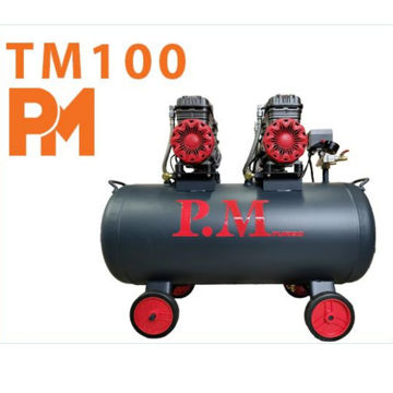 کمپرسور باد توربو 100 لیتری دو موتور 1500 وات پی ام مدل TM100